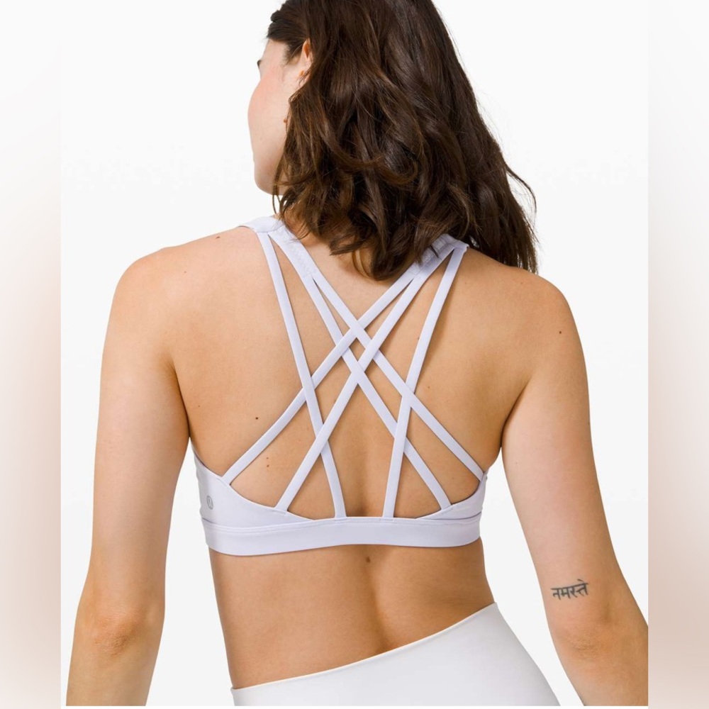 Lululemon FREE TO BE SERENE Bra, Serene Blue, 10
